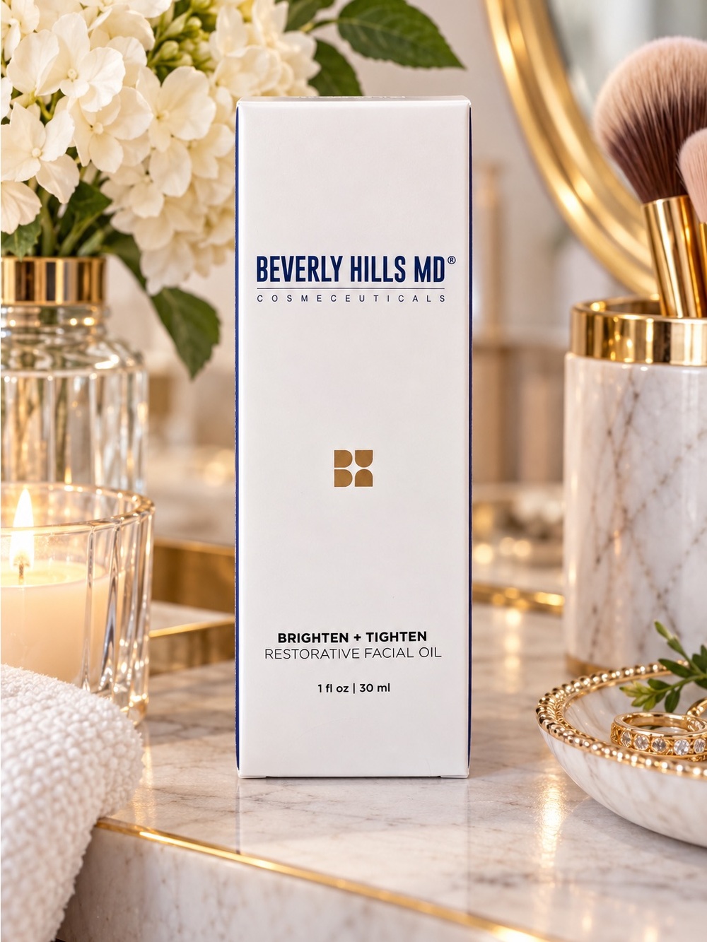 Beverly Hills MD Brighten + Tighten Facial Oil Vitamin C 1 oz NIB